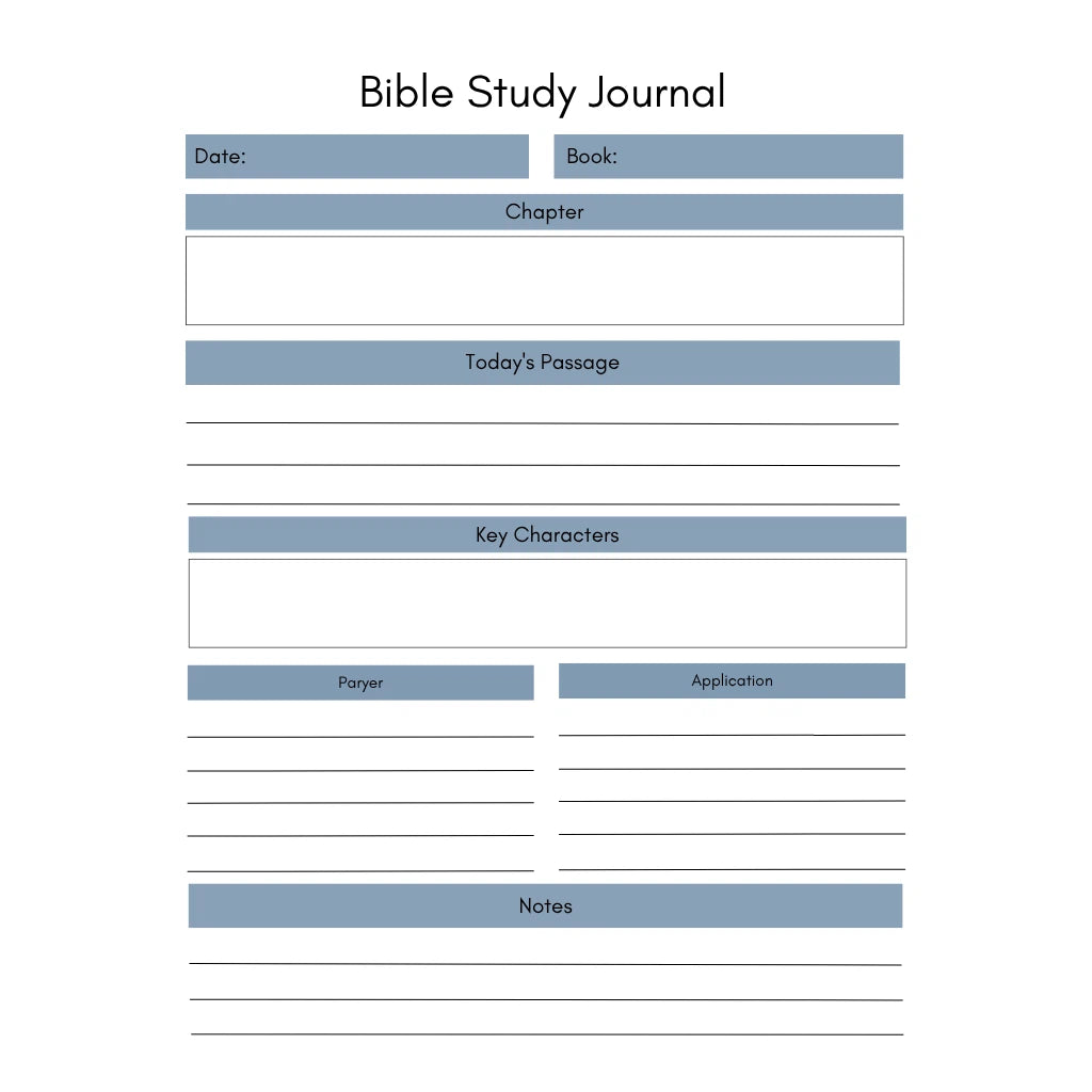2026 Editable Faith Journal Template