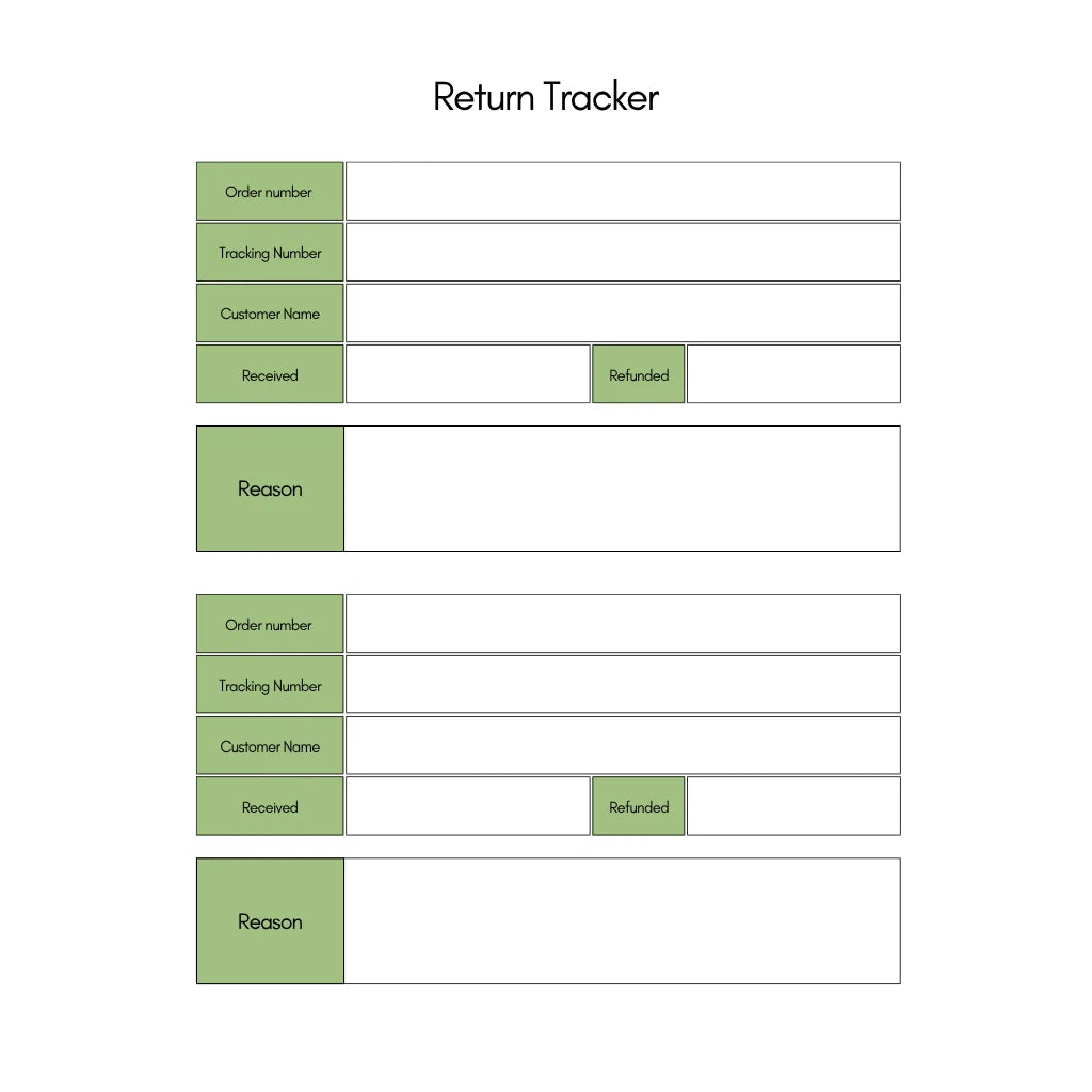 2026 Editable Goal Tracker for Female Founders