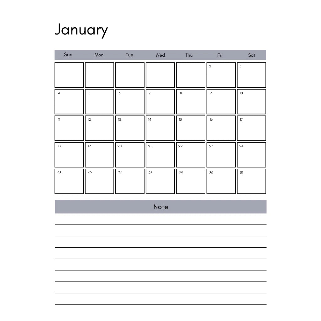 2026 Goal Tracker & Reflection Journal