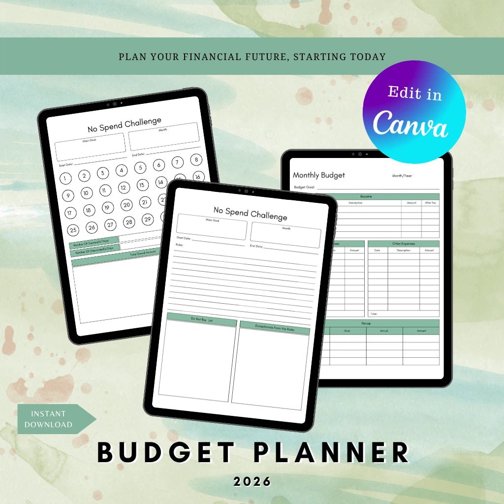 2026 Money Management Planner