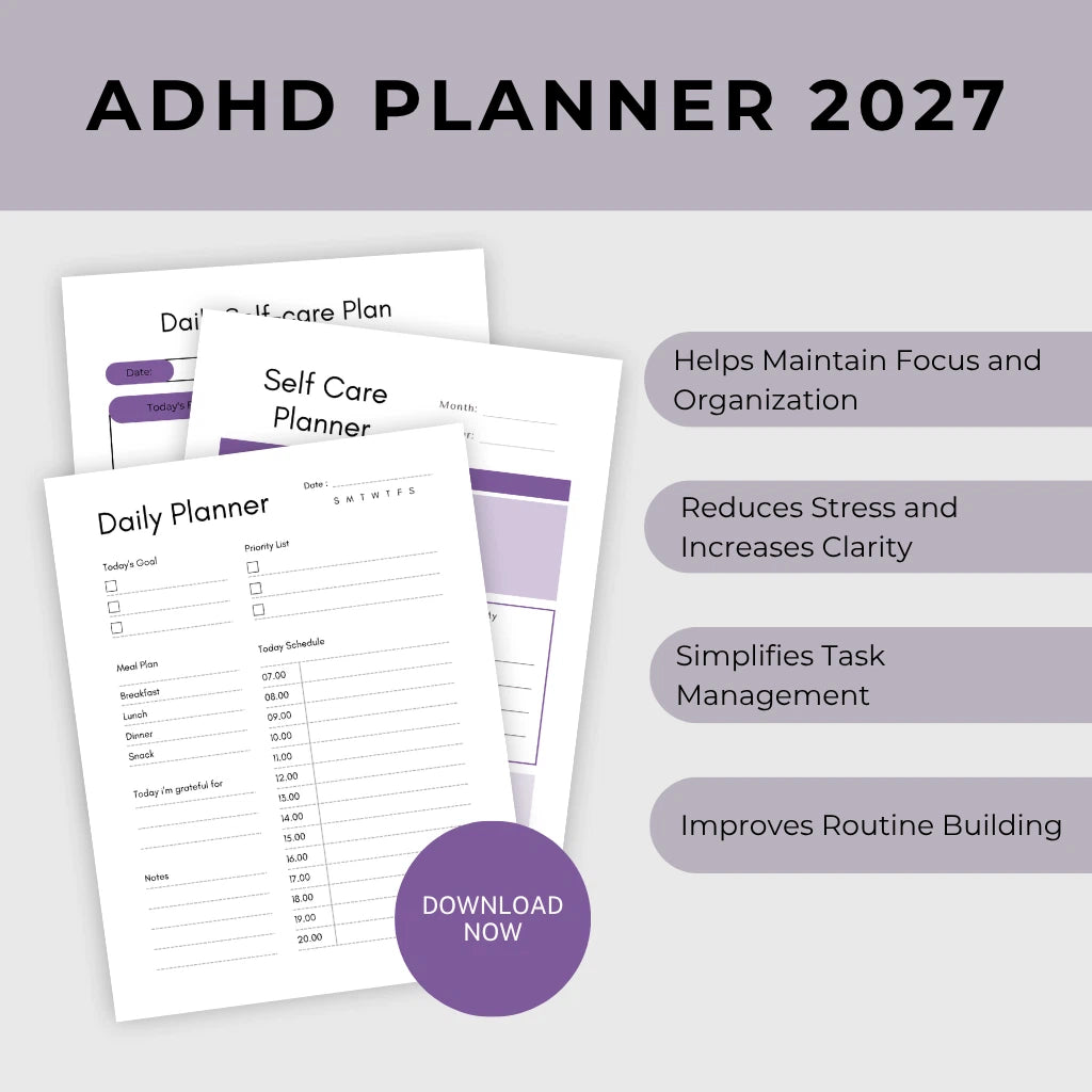 2027 ADHD Productivity Calendar