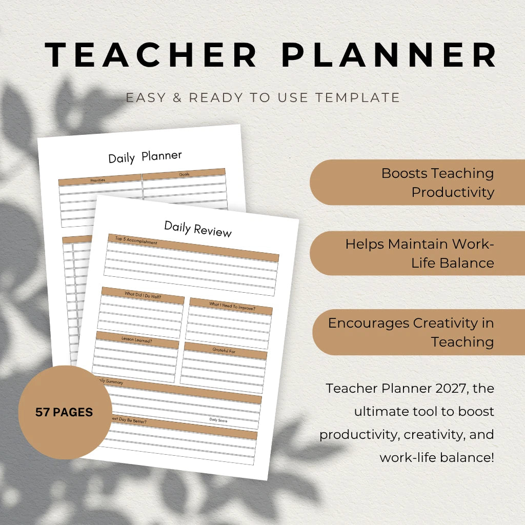 2027 Academic Year Teacher Organizer
