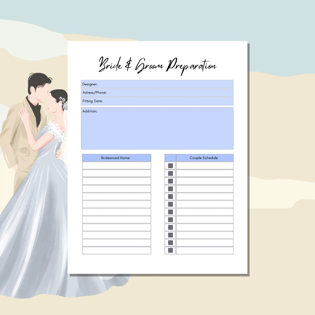 2027 Canva Wedding Organizer for Couples
