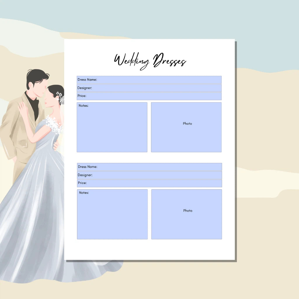 2027 Engagement to Wedding Day Digital Planner