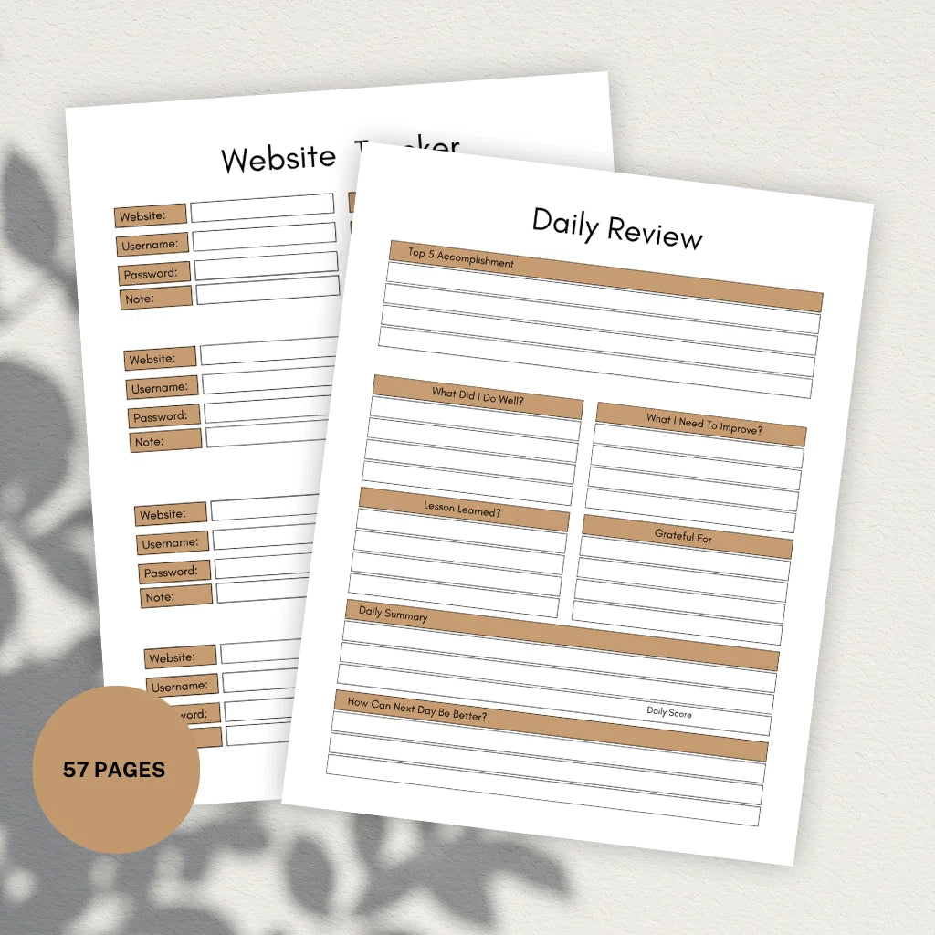 2027 Printable Teacher Organization Template