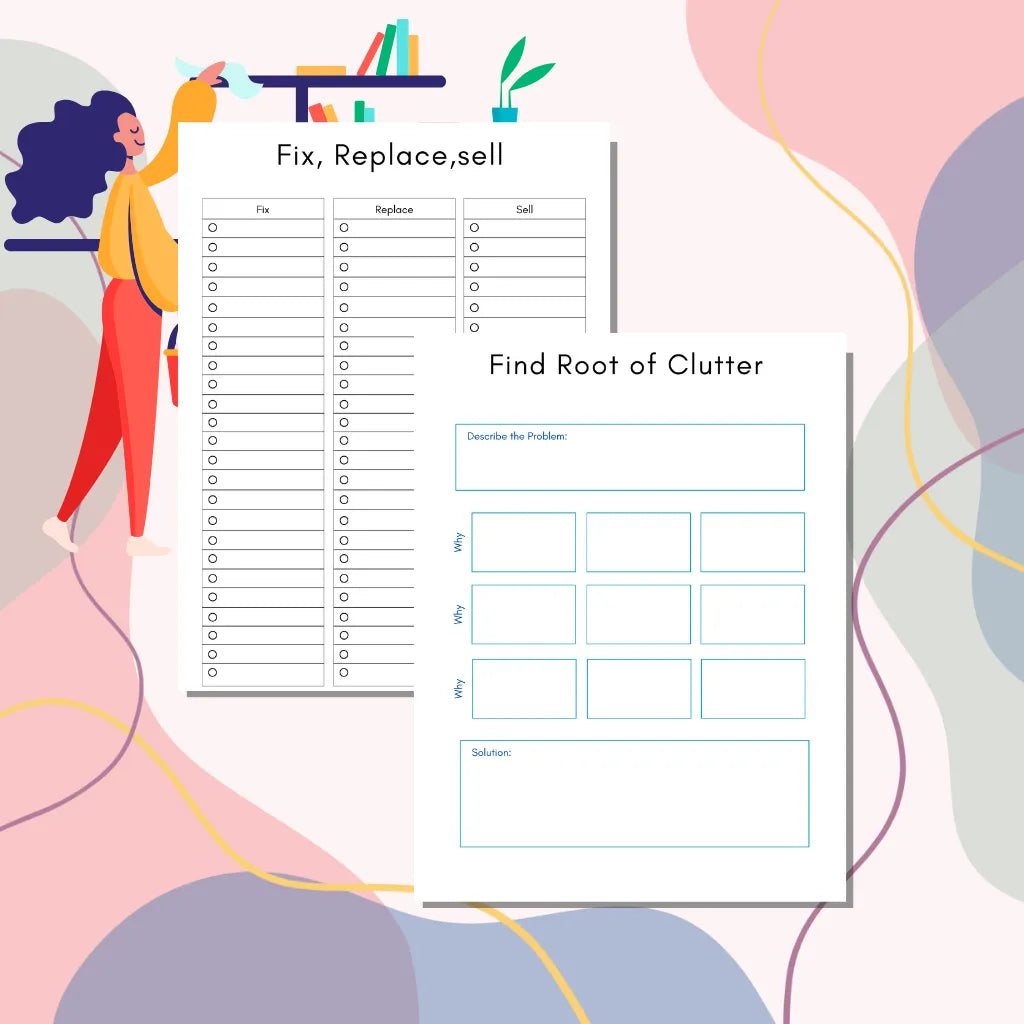 30 day decluttering challenge planner