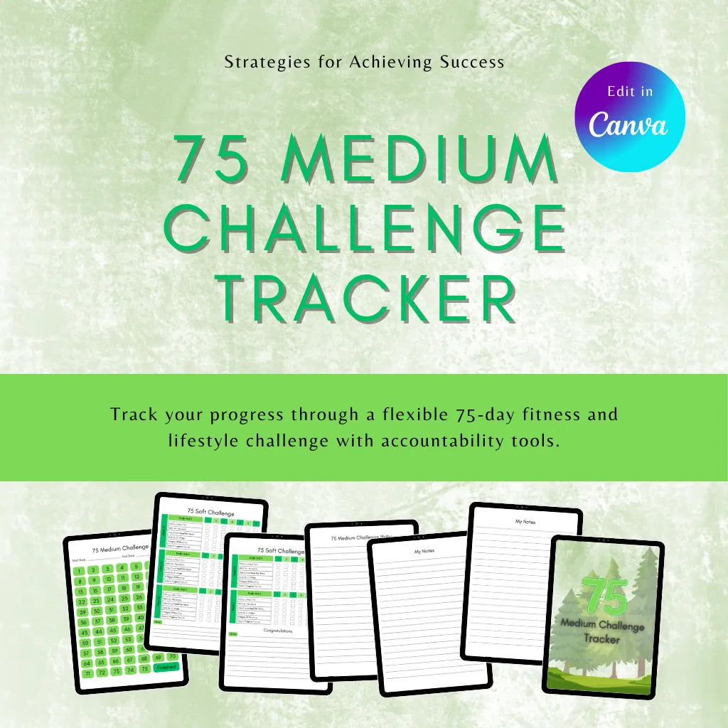 75 Medium Challenge Planner