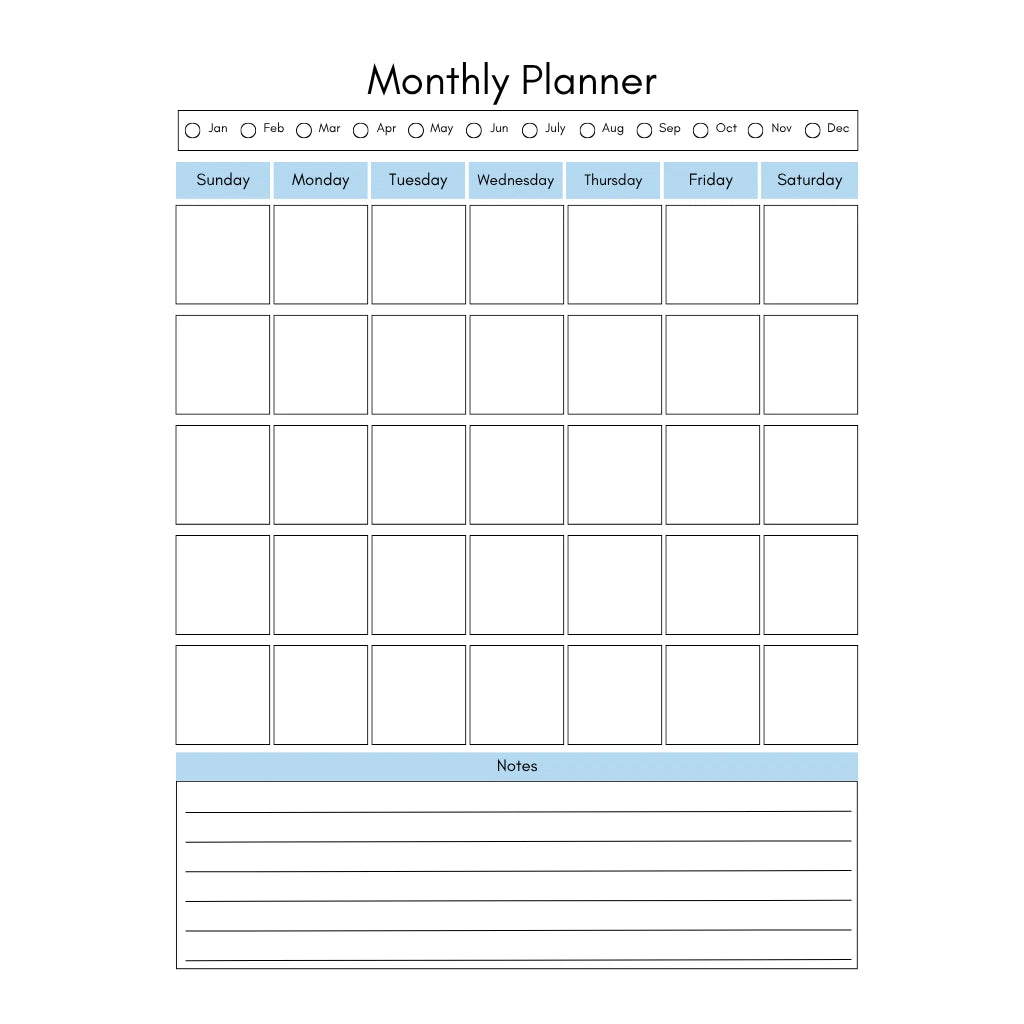 ADHD Weekly & Monthly Planner