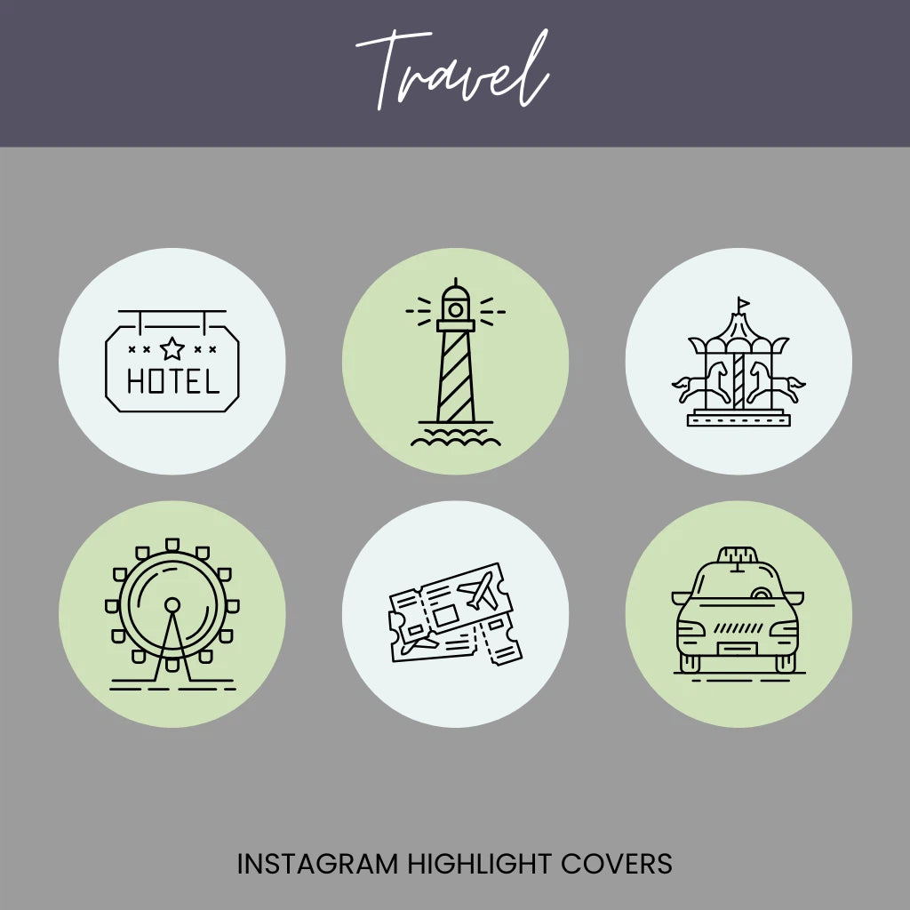 Adventure Travel Instagram Highlight Covers