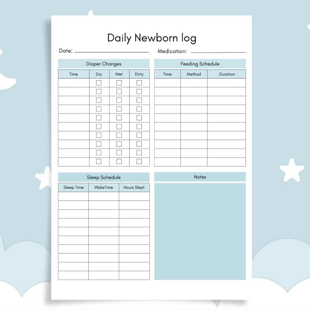 Baby Daily Routine Planner