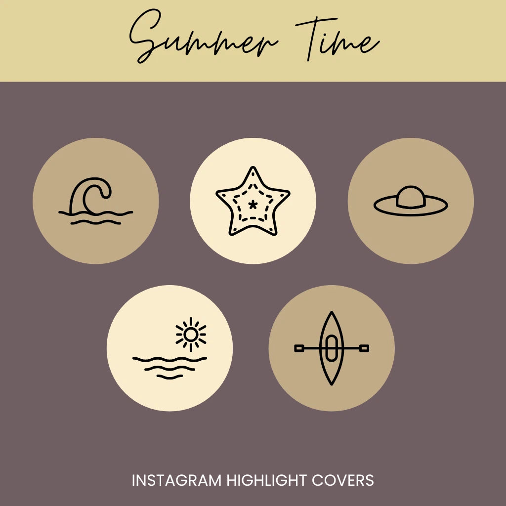 Beach & Resort Instagram Highlight Templates