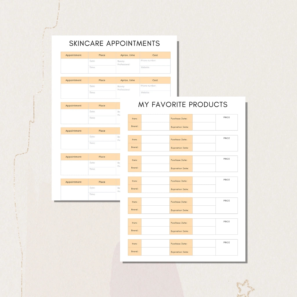 Beauty Routine Organizer Canva