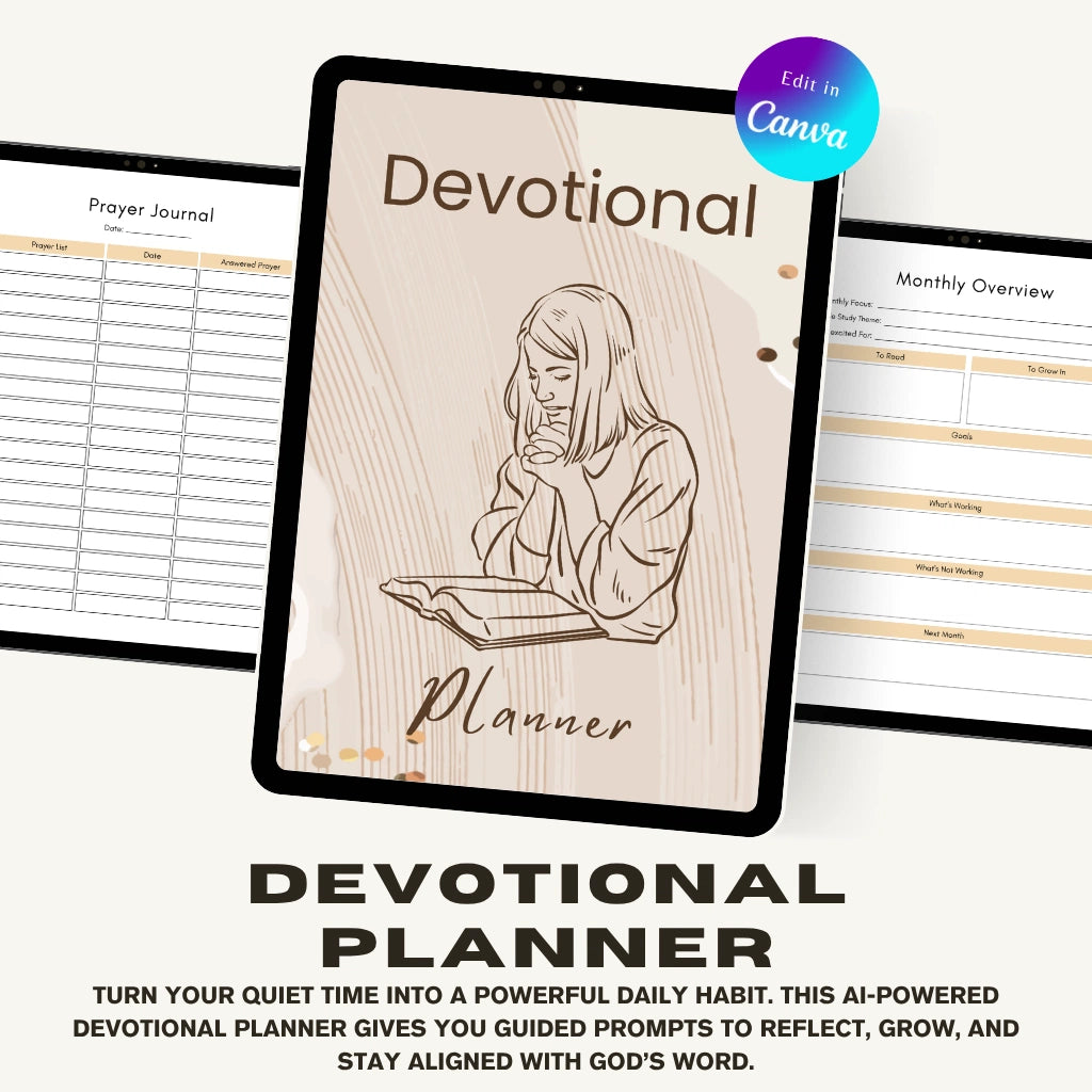 Bible Study & Prayer Journal Canva