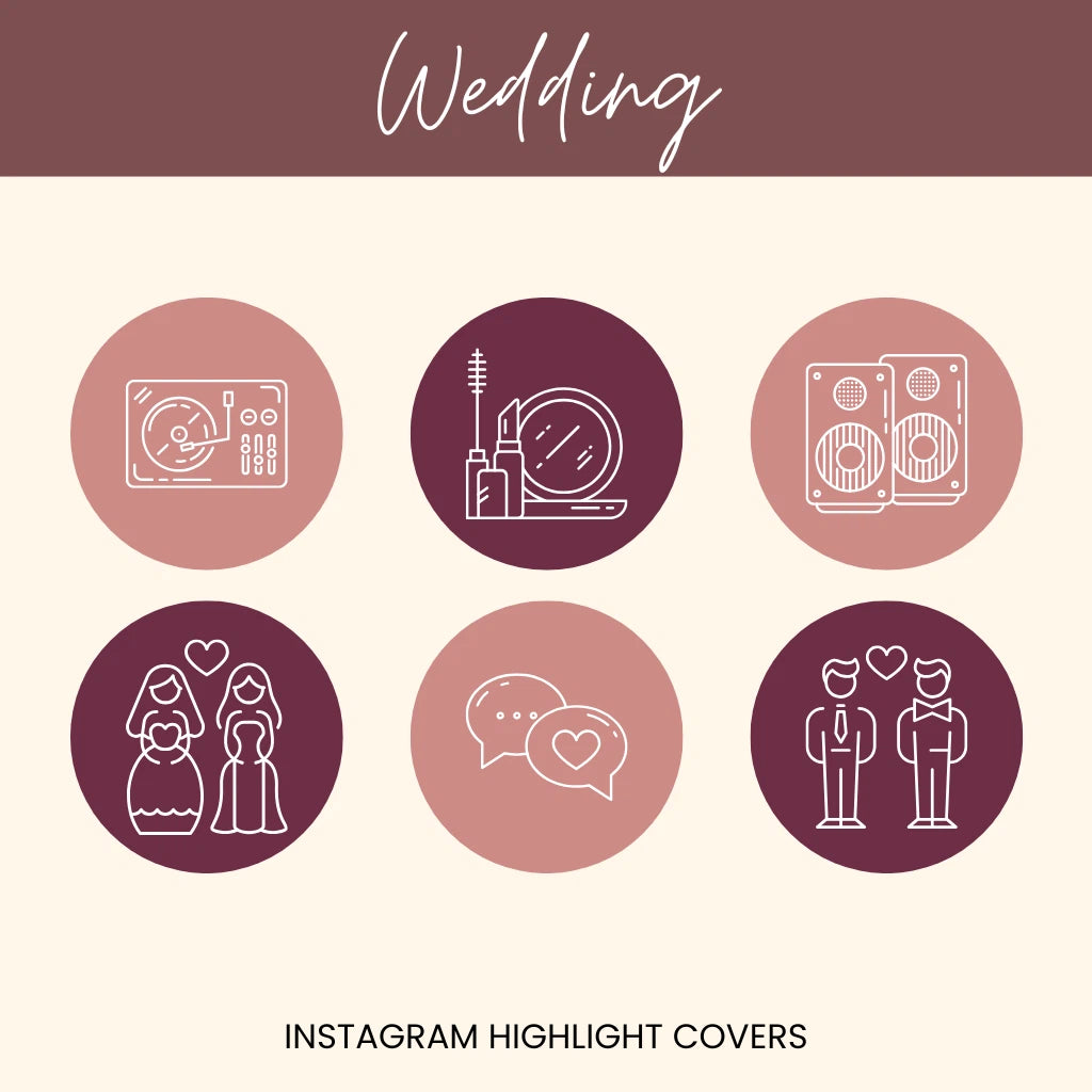 Bridal Highlight Covers for Instagram