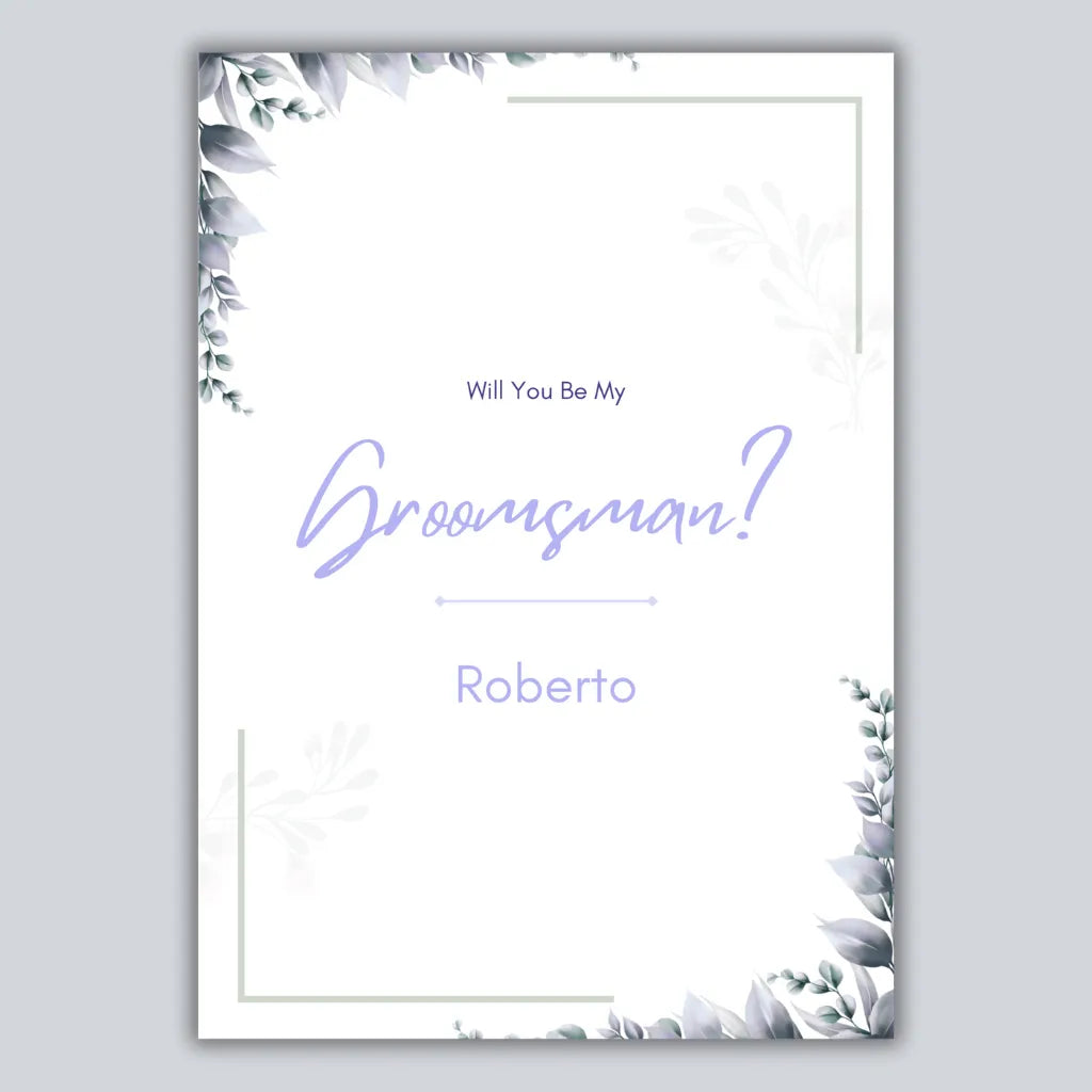 Bridesmaid & Groomsman Proposal Cards Canva