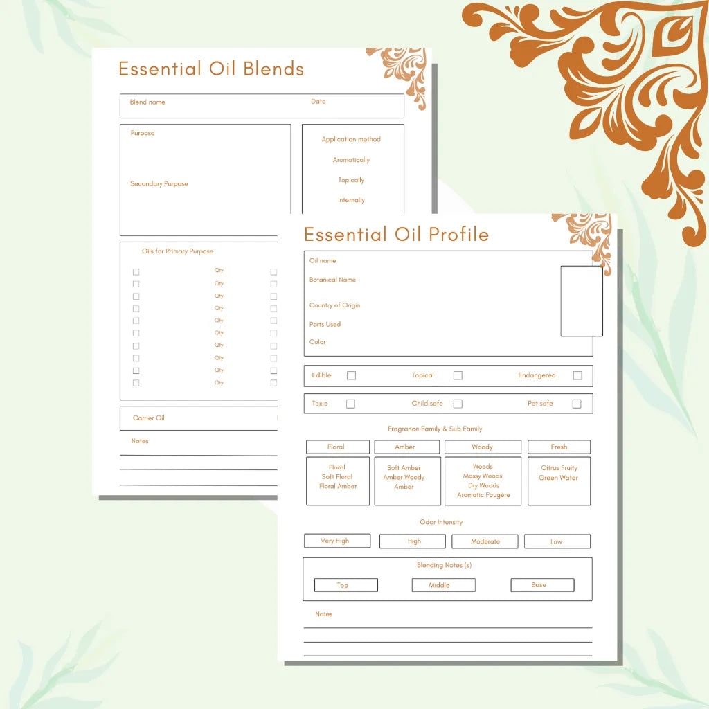Canva Aromatherapy Planner