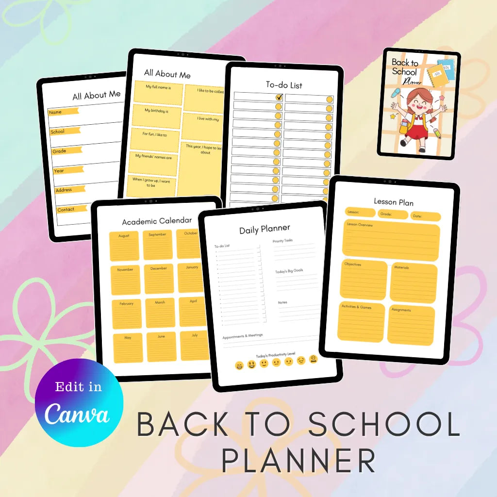 Canva Back to School Planner