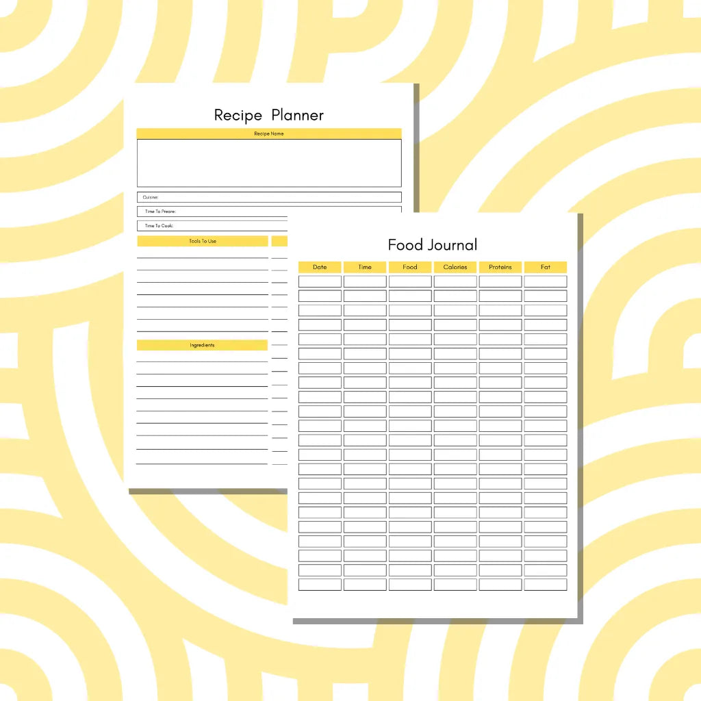 Canva Budget & Recipe Planner