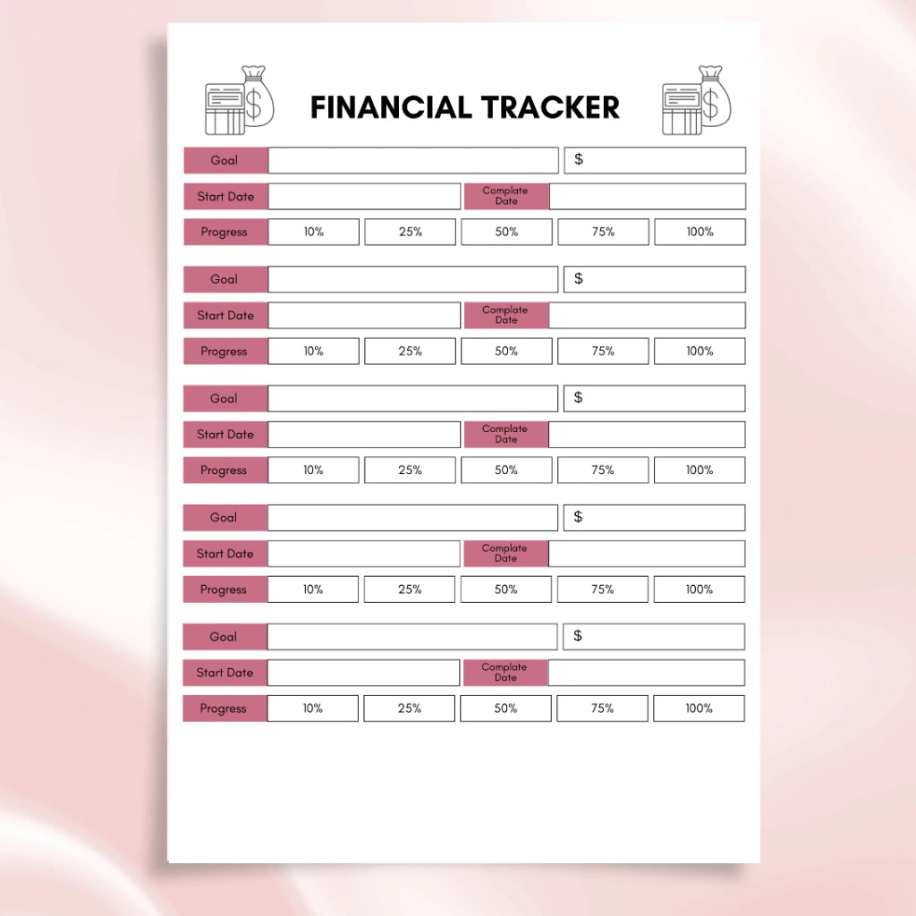 Canva Digital Household Budget Workbook