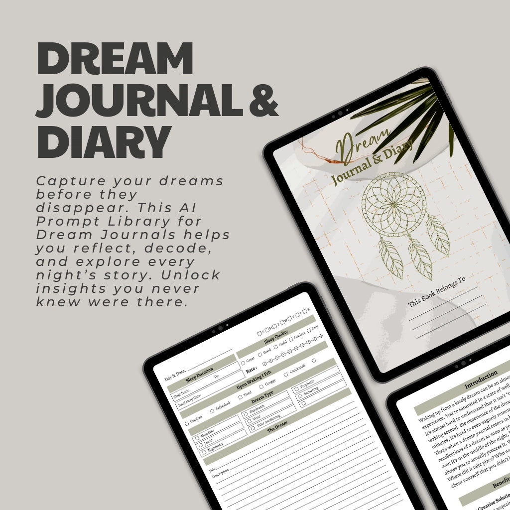 Canva Dream Log & Sleep Monitoring Template