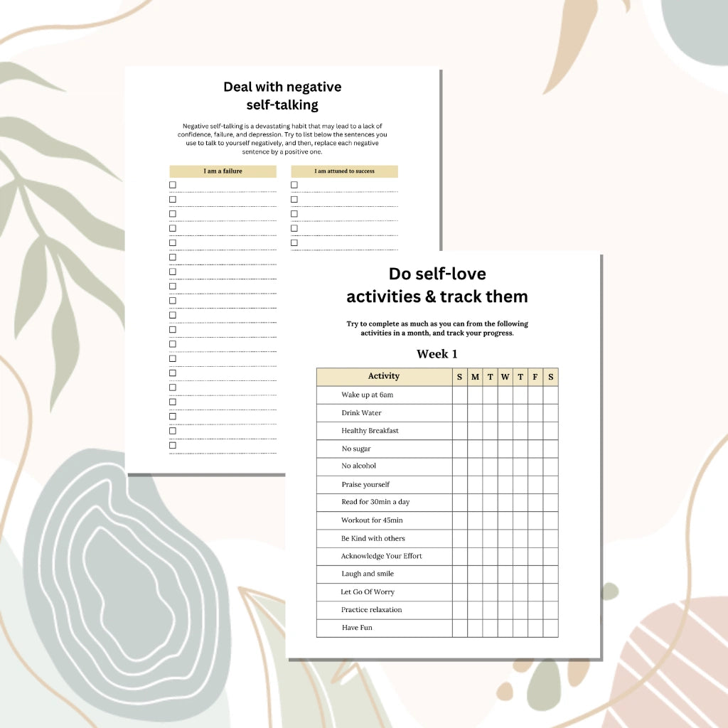 Canva Editable Wellness Journal