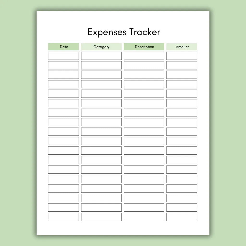 Canva Expense Tracker