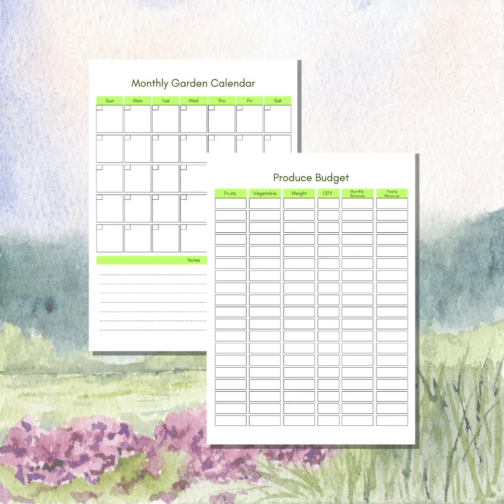 Canva Garden Budget Template