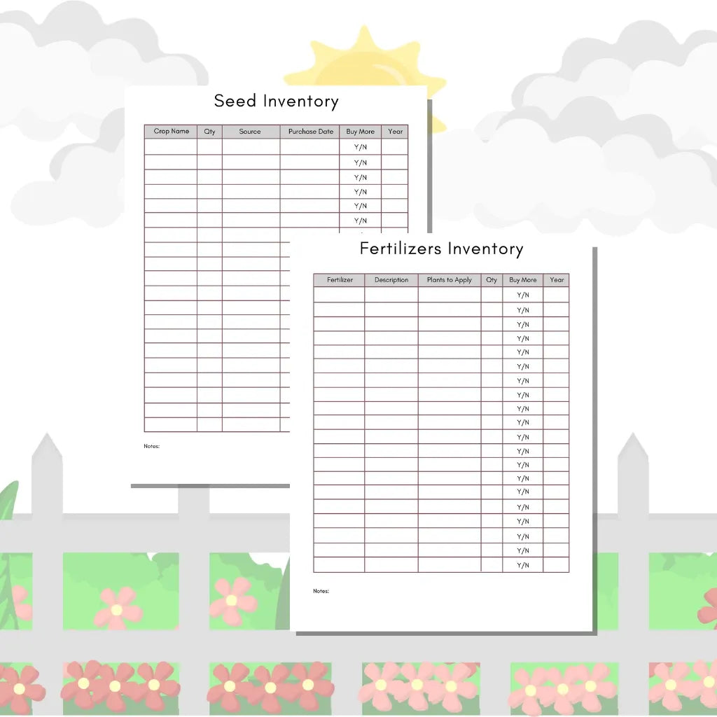 Canva Garden Tracker Template