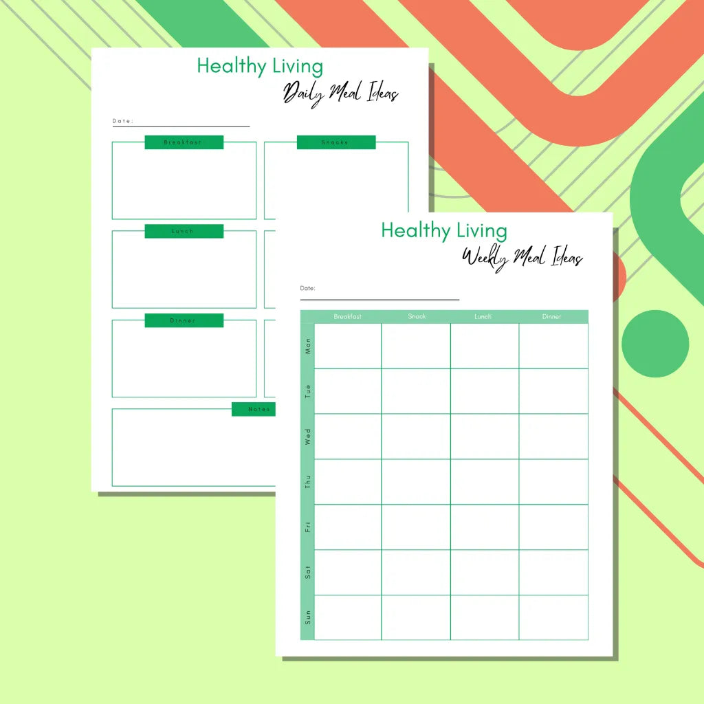 Canva Meal & Workout Planner
