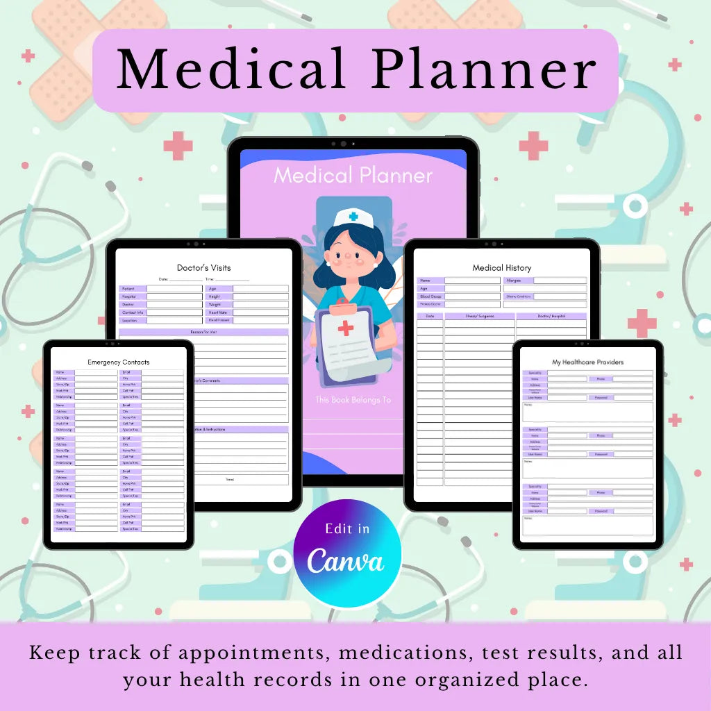 Canva Medical Planner Template