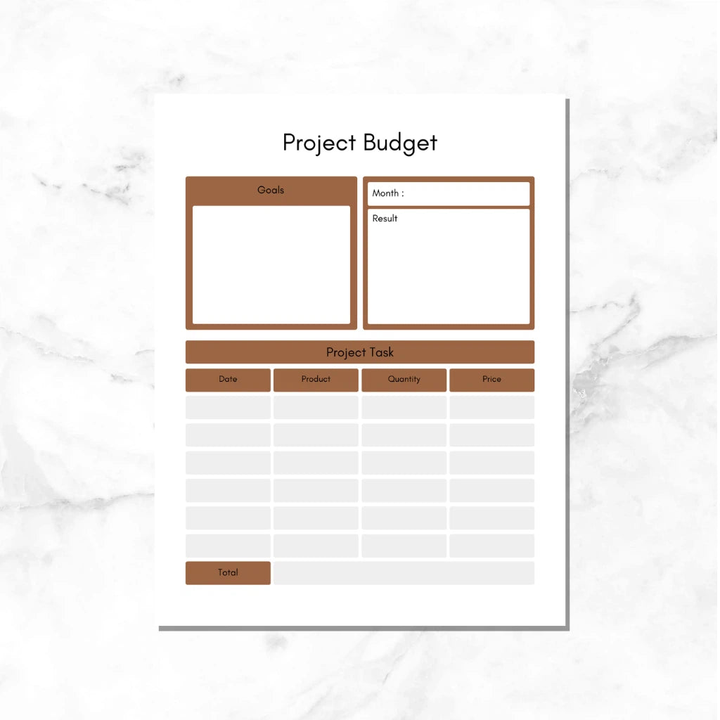 Canva Project Budget Template 2027