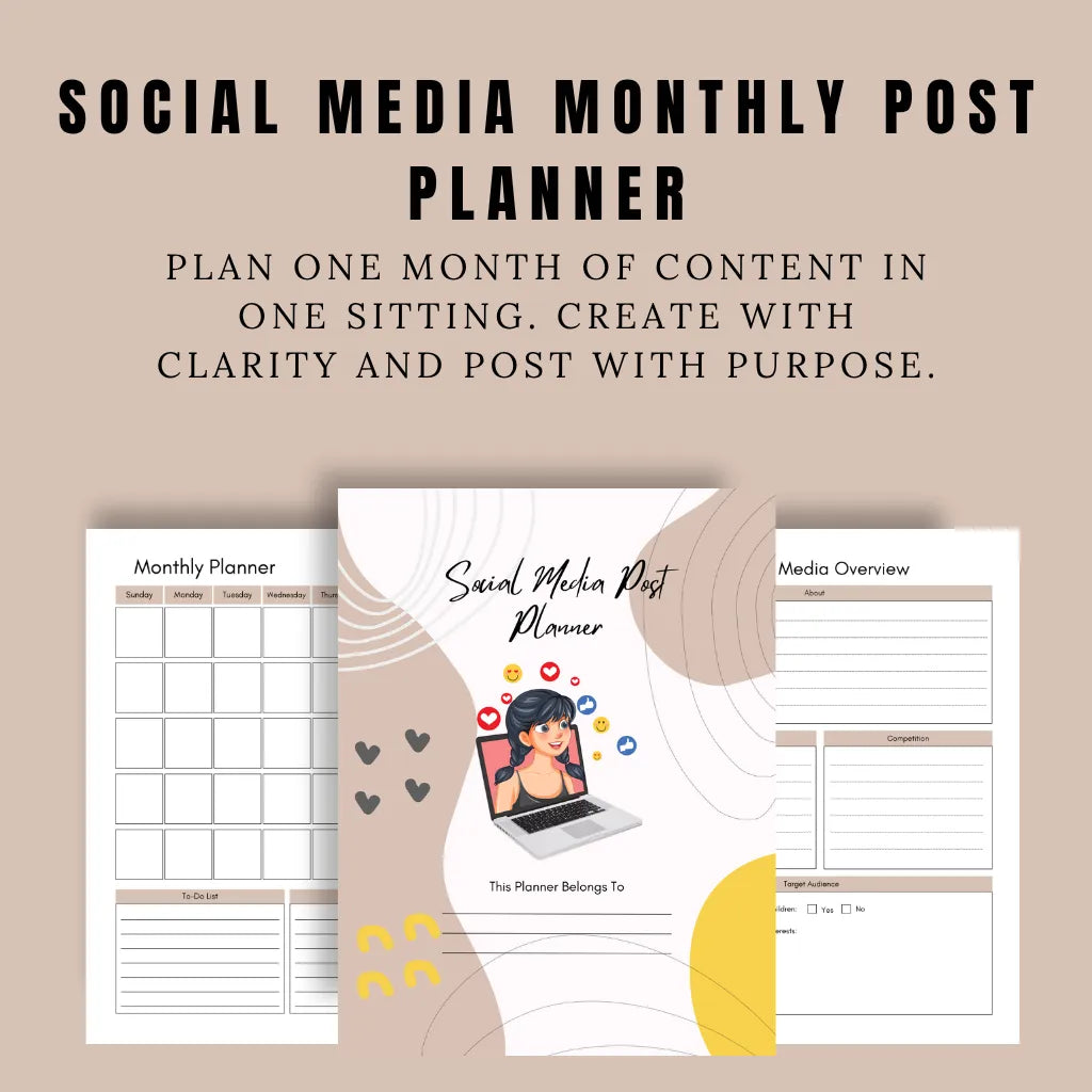 Canva Social Media Content Planner
