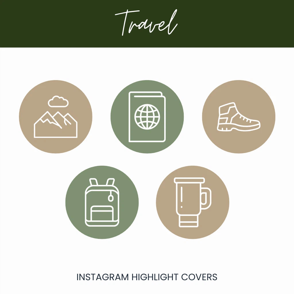 Canva Templates for Wanderlust Instagram Highlights