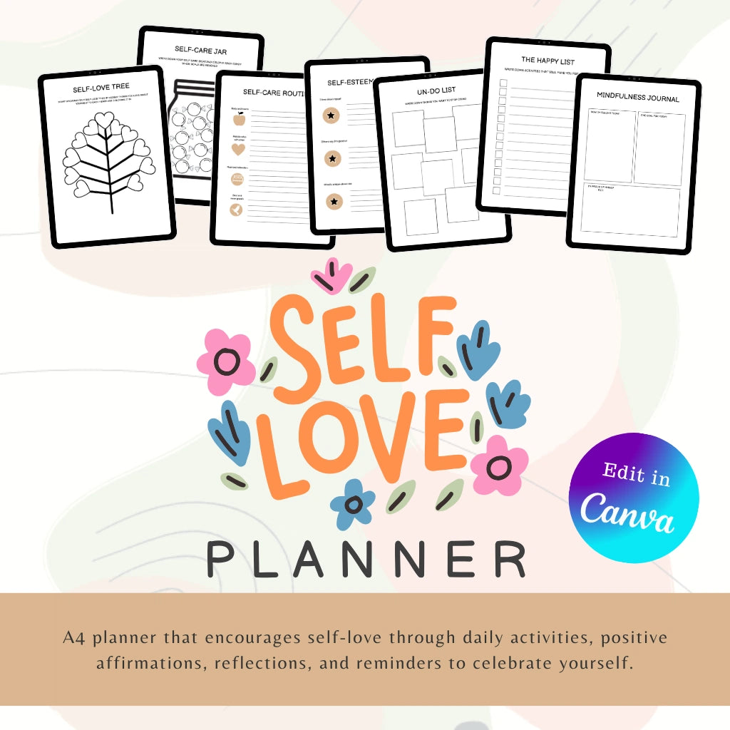 Canva Wellness Planner Template