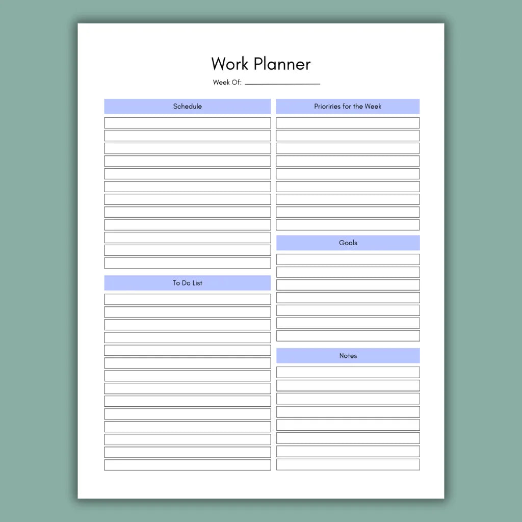 Canva Work Planner Bundle
