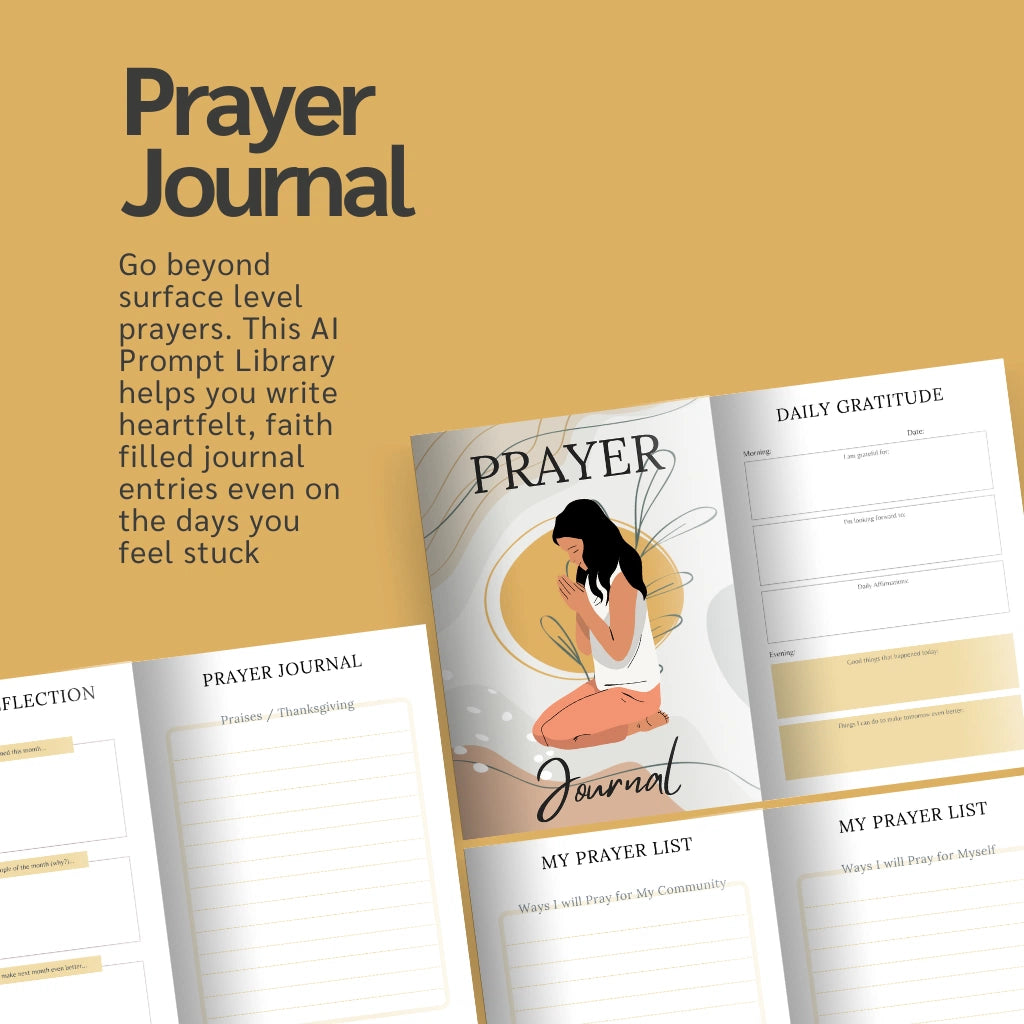 Christian Prayer Journal Canva Template