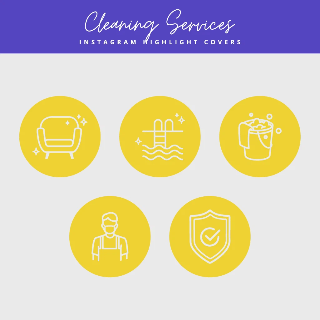 Cleaning Services Instagram Highlight Covers
