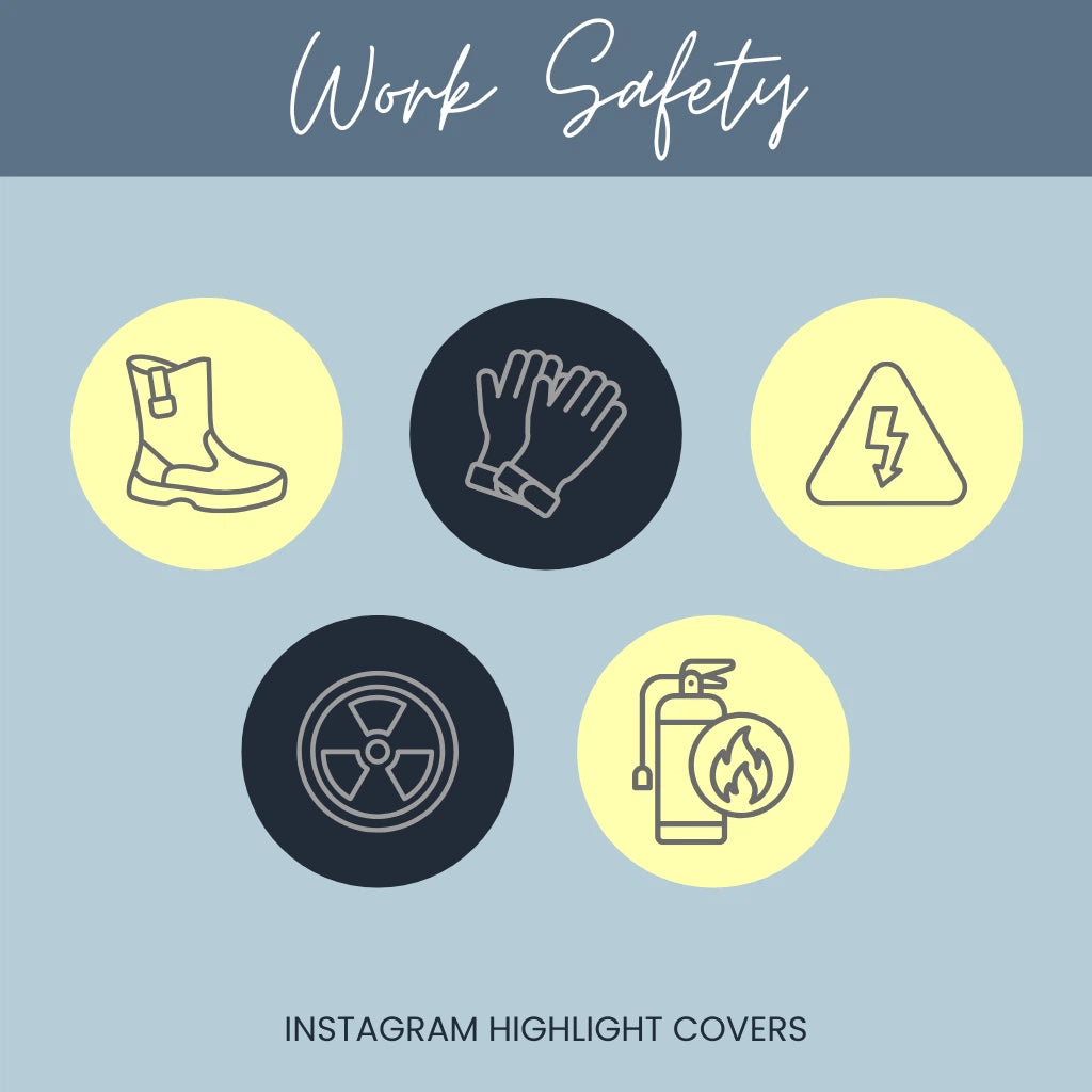 Construction safety Instagram Highlight Covers