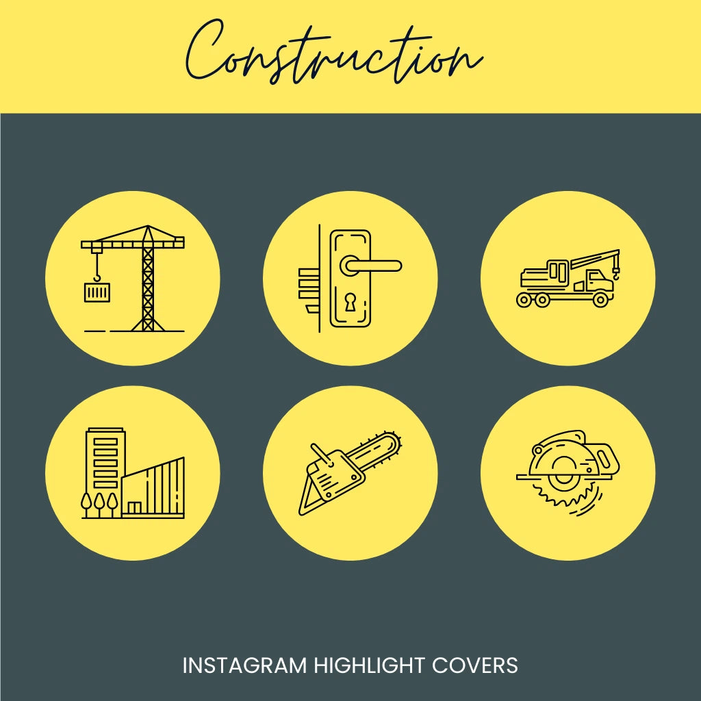 Contractor Instagram Highlight Covers