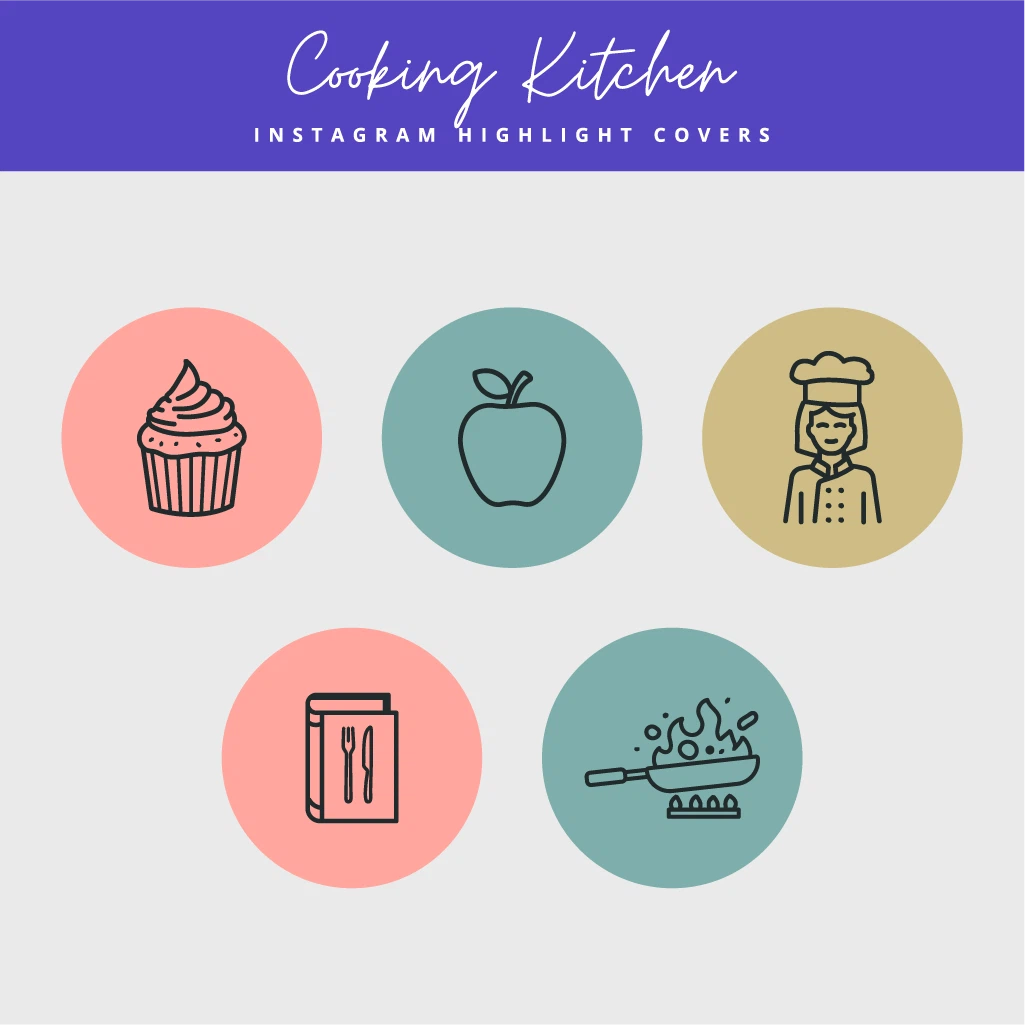 Cooking Kitchen Instagram Highlight Covers