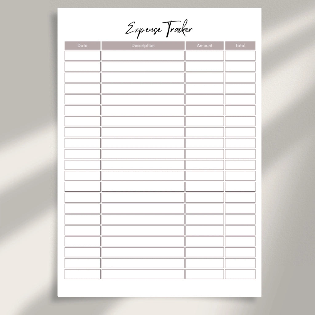 Craft Budget & Supply Checklist