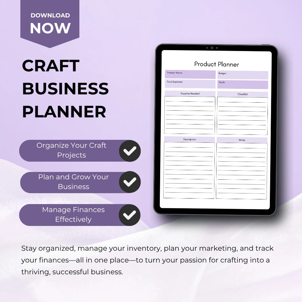Craft Marketing & Finance Planner