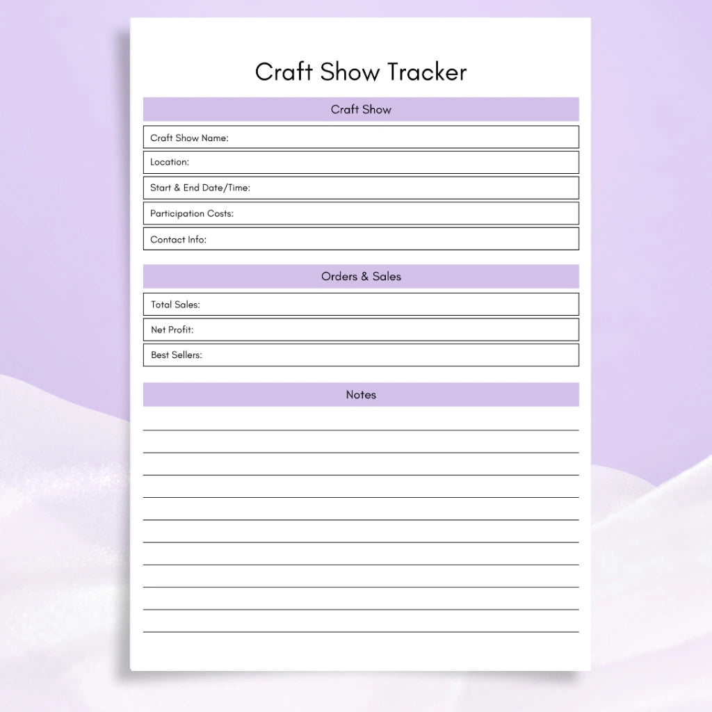 Craft Project Management Planner