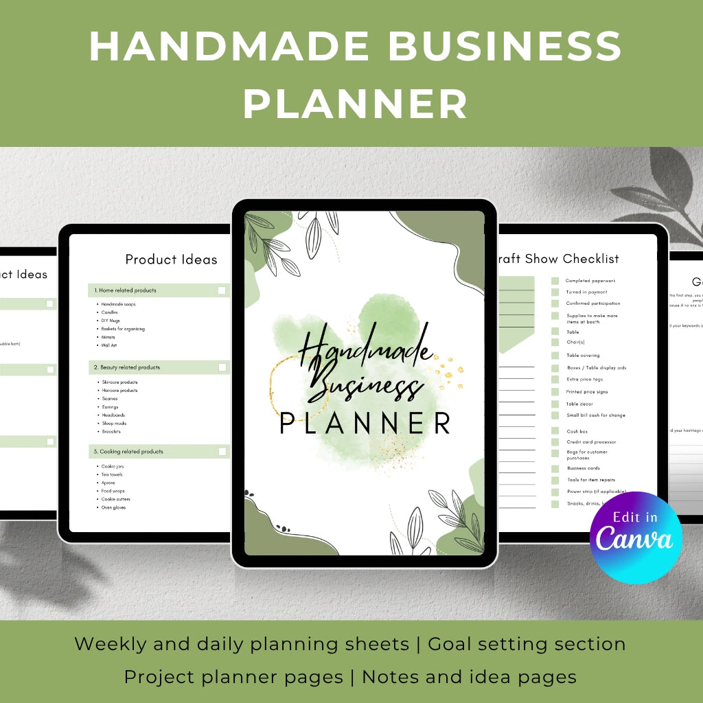 Creative Business Planner for Handmade Sellers