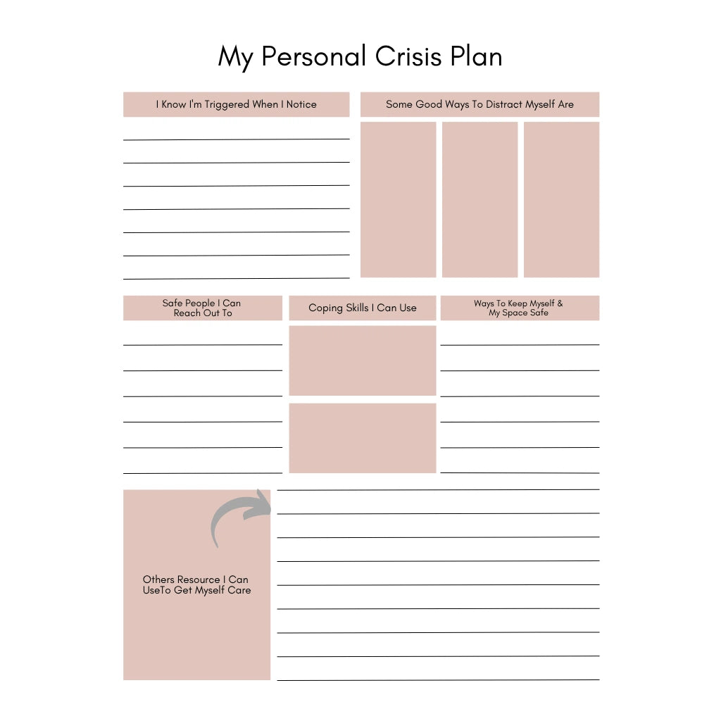 Crisis Management Printable Planner