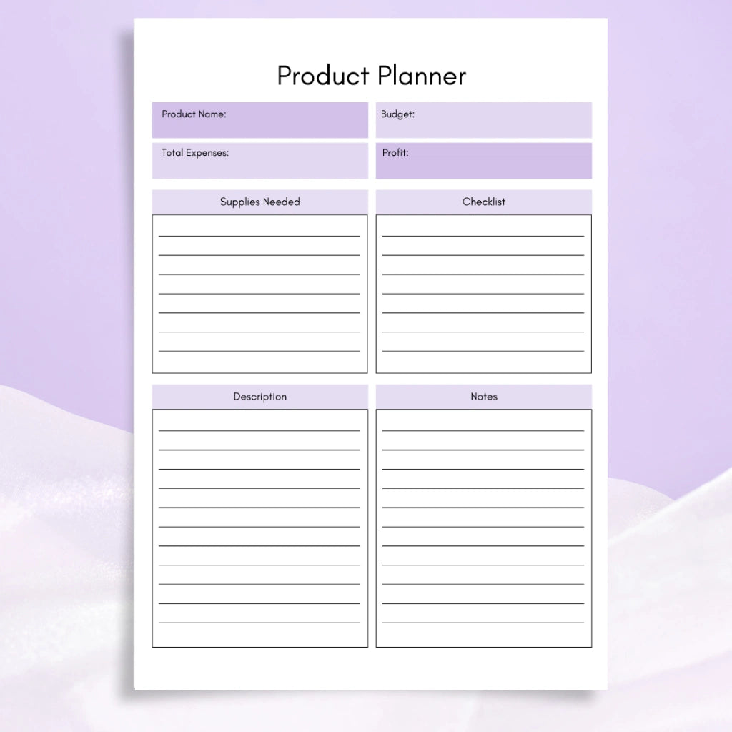 DIY Business Planner Template