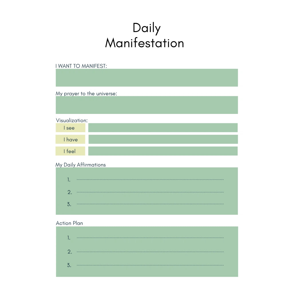 Daily Affirmations & Manifestation Journal