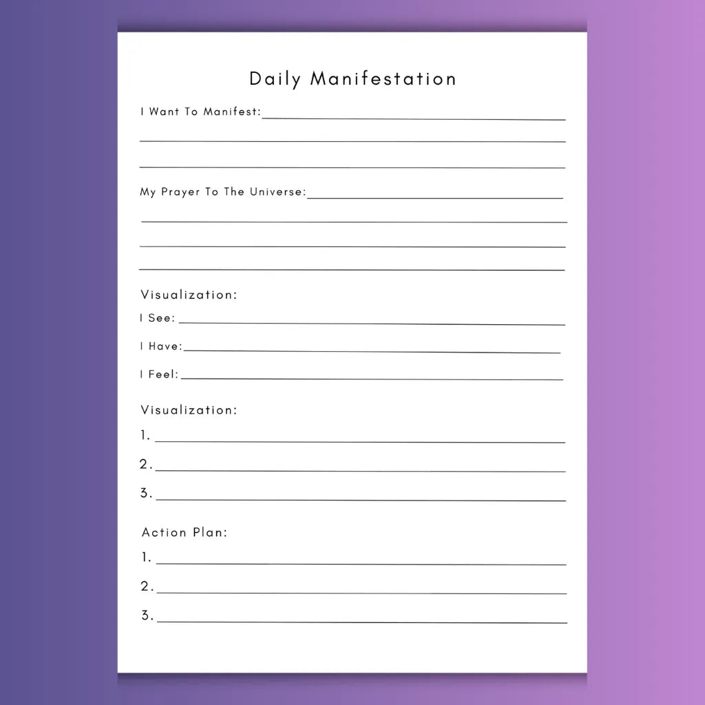 Daily Manifestation Journal