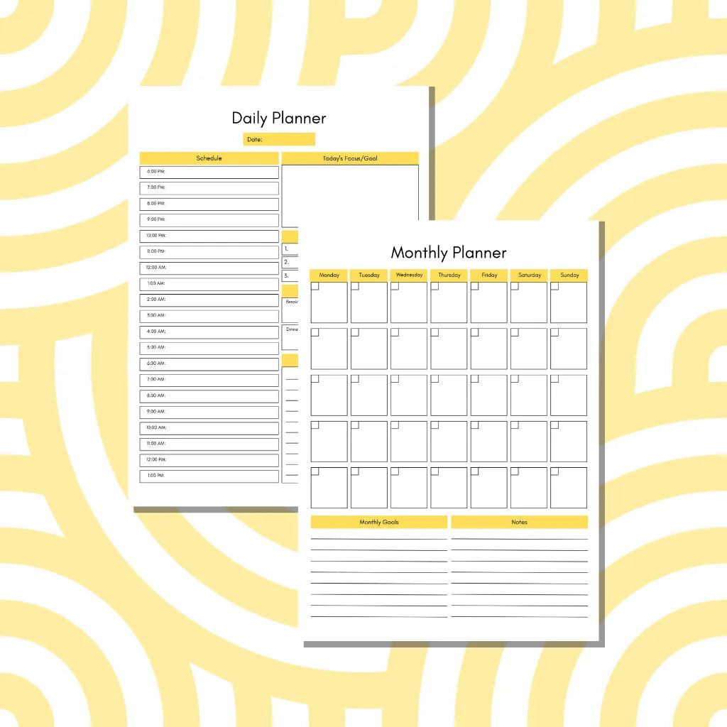Daily & Monthly Home Planner