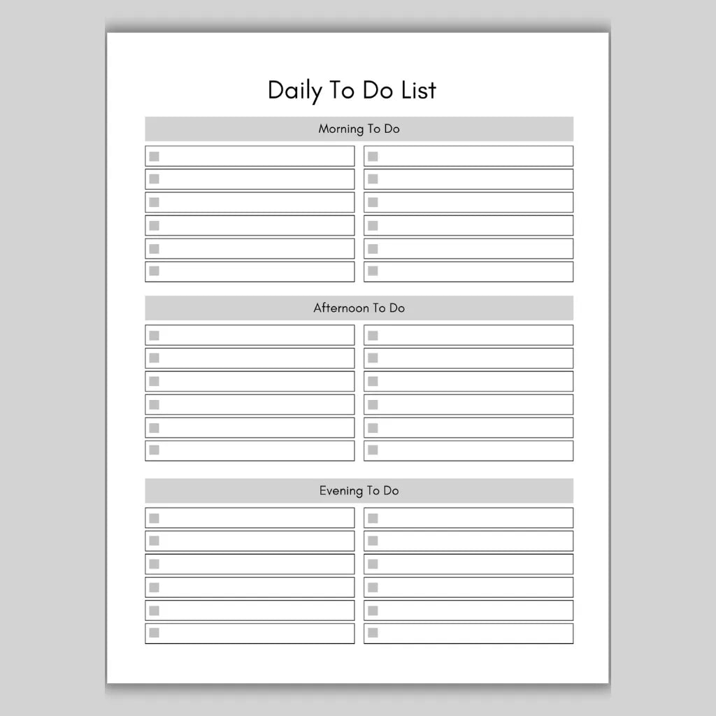Daily Schedule & Goal Planner